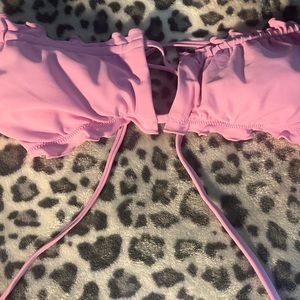 Xhilaration Purple Lace Trim Strapless Bikini Top